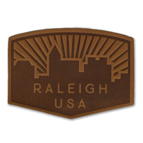 north-carolina-raleigh-skyline-leather-patch